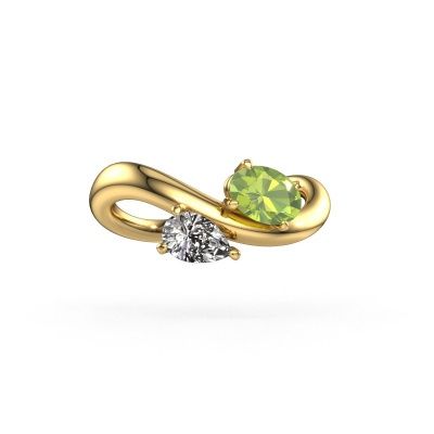 Verlobungsring Chloe OVL-PER 585 Gold Peridot 6.5x4.5 mm