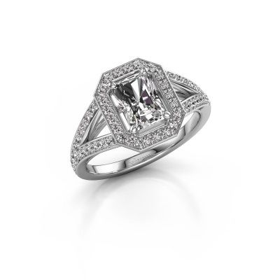 Verlovingsring Angelita RAD 585 witgoud diamant 1.457 crt