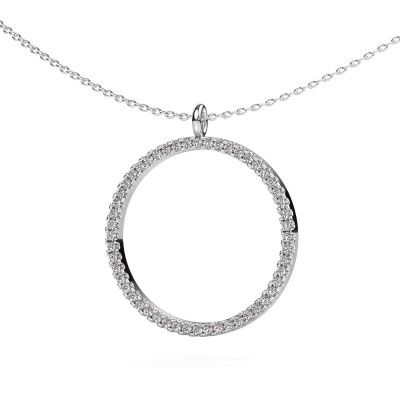 Pendant Towanda 950 platinum lab grown diamond 0.39 crt