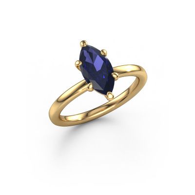 Engagement ring Simone MRQ 1 585 gold sapphire 11x5.5 mm