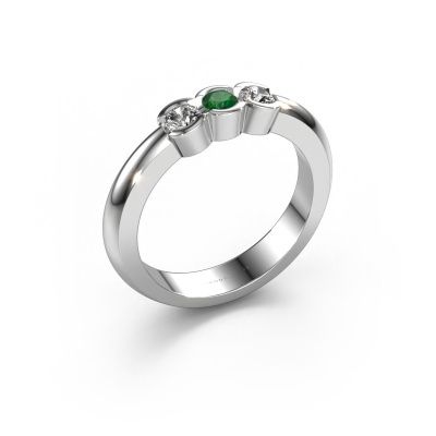 Ring Lotte 3 950 platinum emerald 3 mm