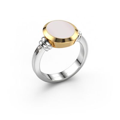 Signet ring Jake 2 585 white gold red sardonyx 12x10 mm