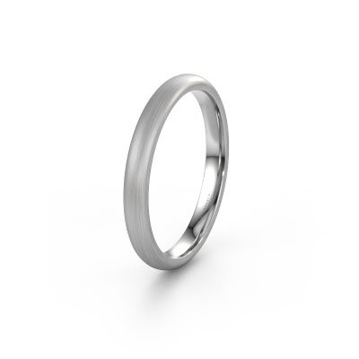 Wedding ring WH0100M33B 585 white gold ±0.12x0.08 in