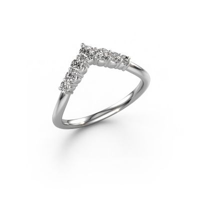 Vorsteckring Imani B 585 Weißgold Diamant 0.325 crt