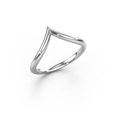 Stackable ring SR30D3 585 white gold