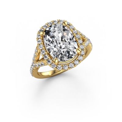 Engagement ring Kimber CSH 585 gold lab grown diamond 5.18 crt