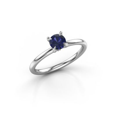 Engagement ring Crystal RND 1 950 platinum sapphire 5 mm