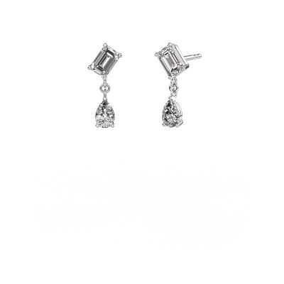 Earrings Toi et Moi EME PER 950 platinum diamond 5.50 crt