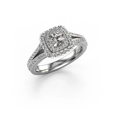 Verlovingsring Annette 585 witgoud diamant 1.072 crt