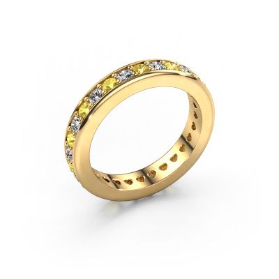 Stackable ring Nienke 585 gold yellow sapphire 2.2 mm