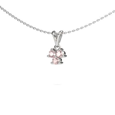 Necklace Shirlee 585 white gold morganite champagne 3 mm