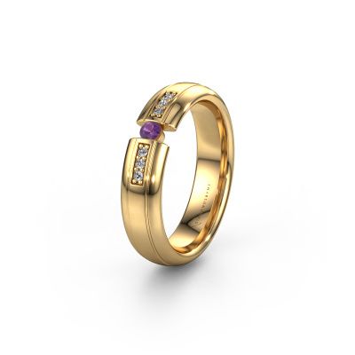 Trauring WH2128L26C 585 Gold Amethyst ±5x2 mm