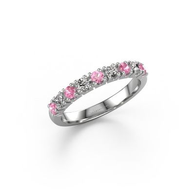 Bague Rianne 9 950 platine saphir rose 2.4 mm