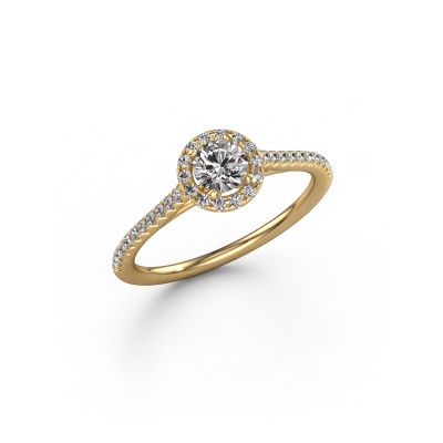 Engagement ring Seline rnd 2 585 gold diamond 0.655 crt