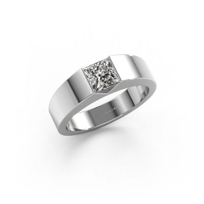 Bague de fiançailles Arlena 1 950 platine zircone 4 mm