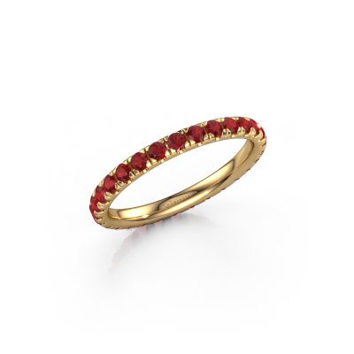 Stackable ring Jackie 2.0 585 gold ruby 2 mm