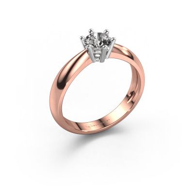 Verlobungsring Fay 585 Roségold Diamant 0.50 crt