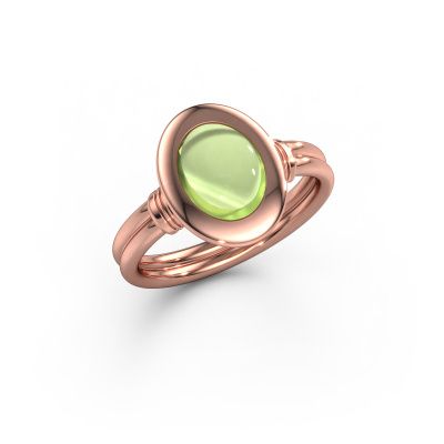 Ring Brittni 585 Roségold Peridot 7x5 mm