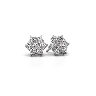 Stud earrings Bonita 585 white gold diamond 0.77 crt