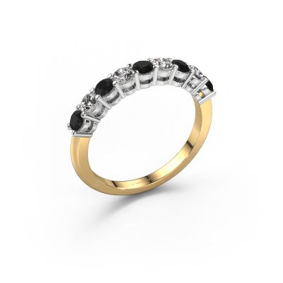 Ring Michelle 9 585 gold black diamond 0.80 crt