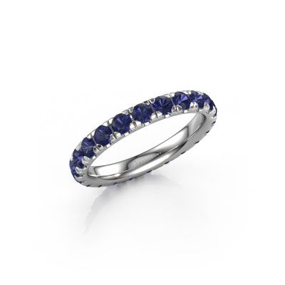 Stackable ring Jackie 2.7 585 white gold sapphire 2.7 mm