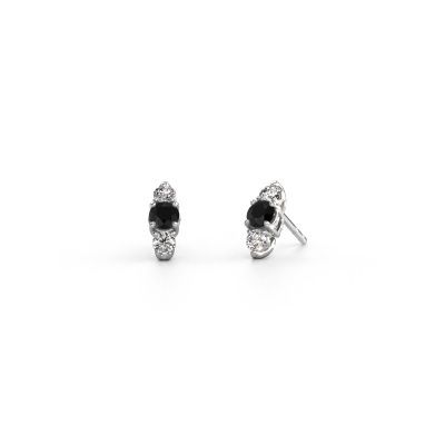 Earrings Amie 585 white gold black diamond 1.00 crt
