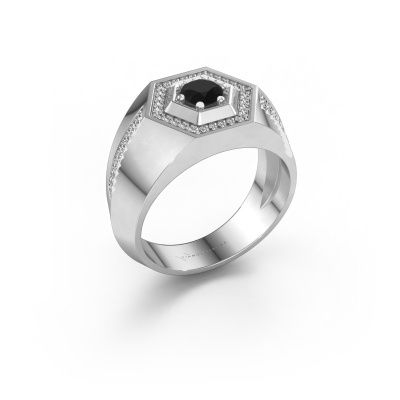 Men's ring Sjoerd 950 platinum black diamond 0.81 crt