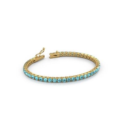 Tennisarmband Shirley 3.4 585 Blau Topas Gold 3.4 mm