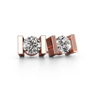 Ohrsteckers Lieve 585 Roségold Diamant 2.00 crt