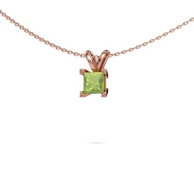 Pendant Ariane 585 rose gold peridot 5 mm