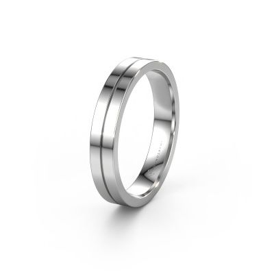 Wedding ring WH0200M14AP 585 white gold ±0.16x0.07 in