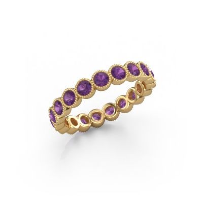Ring Mariam 0.07 585 gold amethyst 2.7 mm