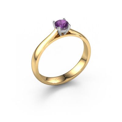 Engagement ring Sam 585 gold amethyst 4.2 mm