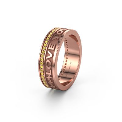 Ehering Namering 3 585 Roségold ±6x2 mm