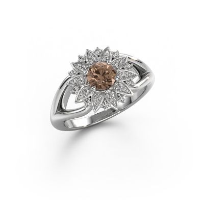 Ring Chasidy 1 585 white gold brown diamond 0.675 crt