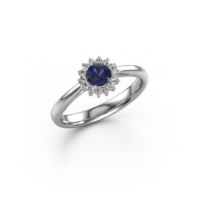 Engagement ring Tilly RND 1 585 white gold sapphire 4.2 mm