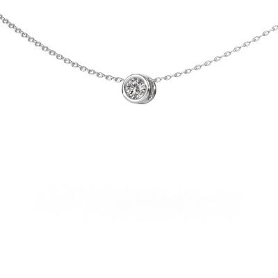 Pendant Lavon RND 950 platinum diamond 0.15 crt