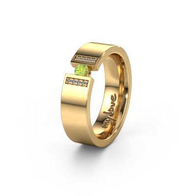 Ehering WH2096L16C 585 Gold ±6x2.2 mm Peridot