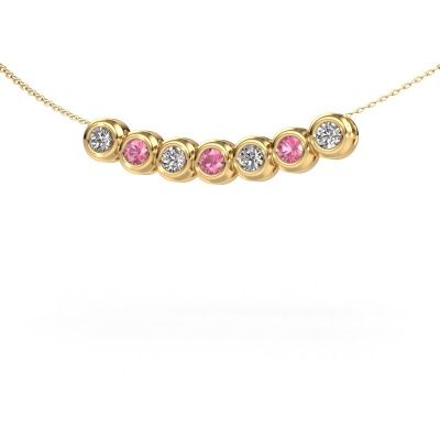 Kette Kim 7 585 Gold Pink Saphir 3.4 mm