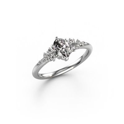 Ring Royce OVL 950 platinum diamond 0.60 crt