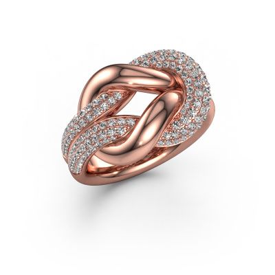 Ring Delena 585 Roségold Zirkonia 0.8 mm