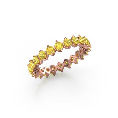 Vorsteckring Janie 2.7mm 585 Roségold Gelb Saphir 2.7 mm