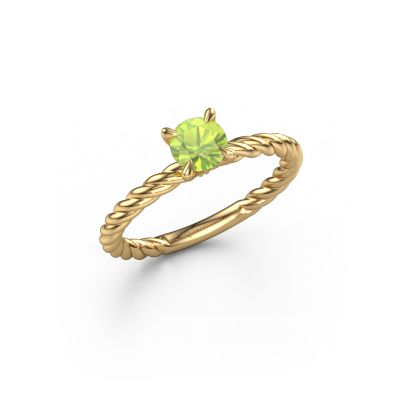 Engagement ring Twanna 585 gold peridot 5 mm