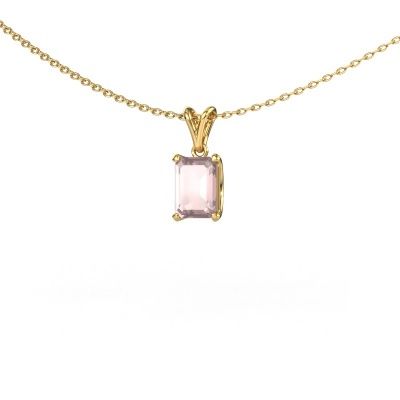 Pendant Sam EME 585 gold morganite champagne 7x5 mm