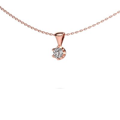 Necklace Fran 585 rose gold diamond 0.30 crt