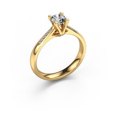 Bague de fiançailles Janna 2 585 or jaune diamant synthétique 0.50 crt