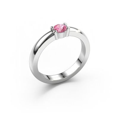 Ring Yasmin 1 585 white gold pink sapphire 4 mm