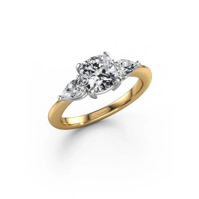 Engagement ring Chanou CUS 585 gold lab grown diamond 2.00 crt