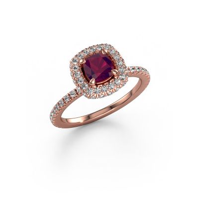 Engagement ring Talitha CUS 585 rose gold rhodolite 5 mm