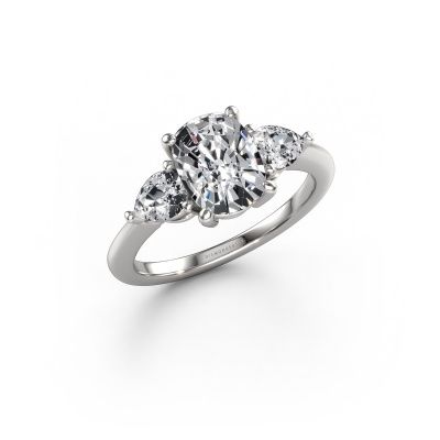 Engagement ring Chanou CSH 950 platinum diamond 2.58 crt